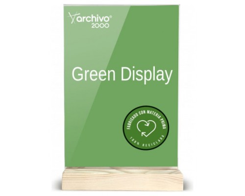 EXPOSITOR SOBREMESA SOSTENIBLE GREENDISPLAY 4X21X33CM A4 ARCHIVO2000 15904M1 CS TP (Espera 4 dias)